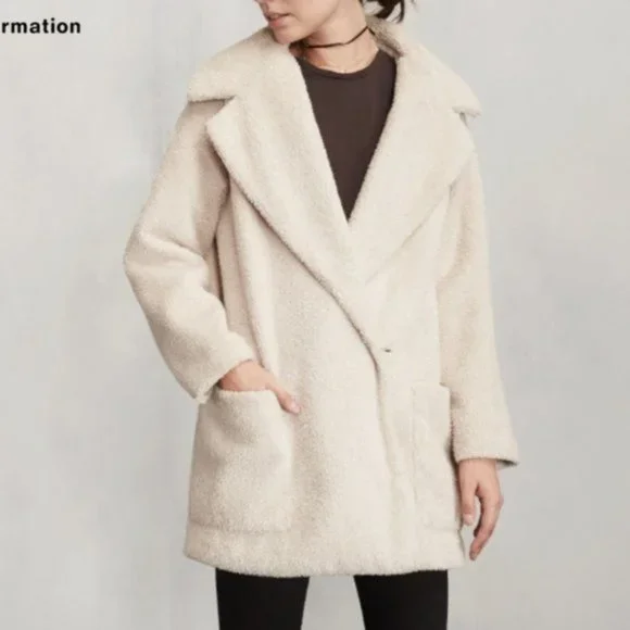 Reformation Jackets Coats Reformation Wolfe Sherpa Shearling